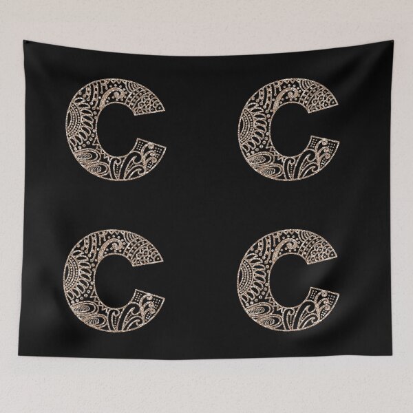 Item preview, Floral Mandala Monogram C | Mandala Monogram C designed and sold by ModernStyleBoho.
