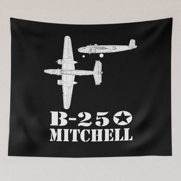 Item preview, B-25 Mitchell Airplane Bomber Airplane WW2 WWII designed and sold by ARTZ84.