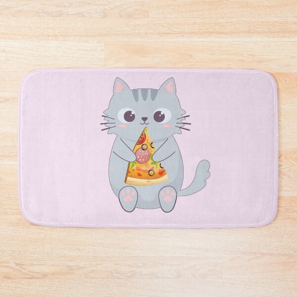 Item preview, gato comiendo pizza designed and sold by adeleqo.
