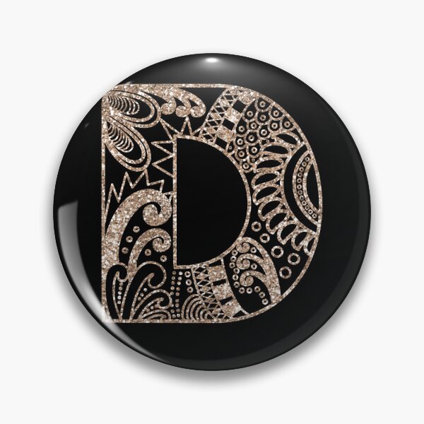 Item preview, Floral Mandala Monogram D| Mandala Monogram D designed and sold by ModernStyleBoho.