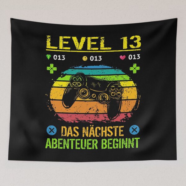 Item preview, Birthday gamer level 13 birthday shirt boys designed and sold by Shirt-Designs.