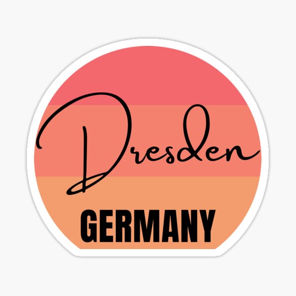 Dresden Germany - Retro Sticker
