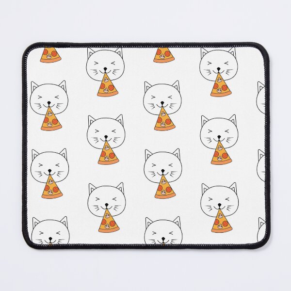 Item preview, cute cat eating pizza designed and sold by WearZoid.