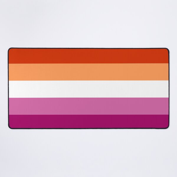 Item preview, Lesbian (new) Pride Large Flag Print  designed and sold by SimplyPride.