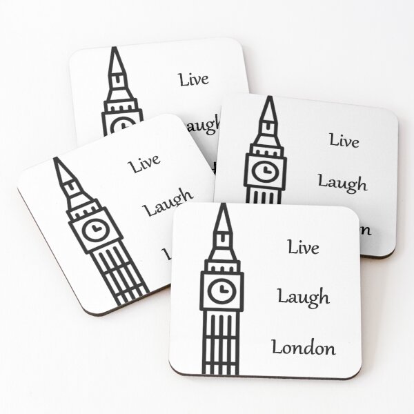 Item preview, Live Laugh London (Black) designed and sold by JHMPrints.