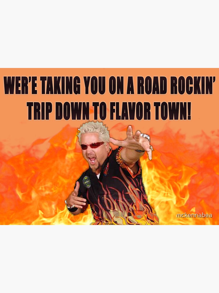 flavor town guy fieri tapestry Sticker