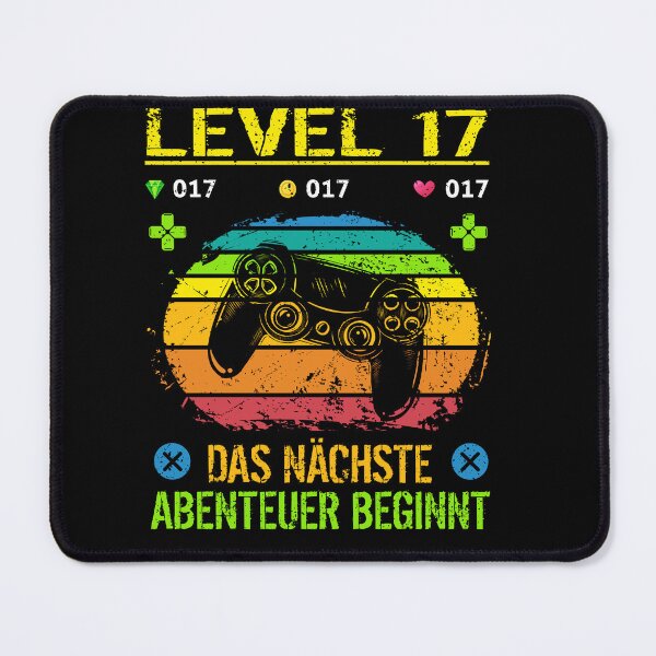 Item preview, Birthday gamer level 17 birthday shirt men designed and sold by Shirt-Designs.