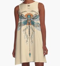 Dragon Fly Tattoo A-Line Dress