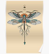 Póster Tatuaje de Dragon Fly