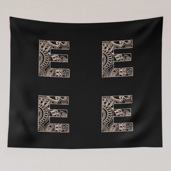 Item preview, Floral Mandala Monogram E| Mandala Monogram E designed and sold by ModernStyleBoho.