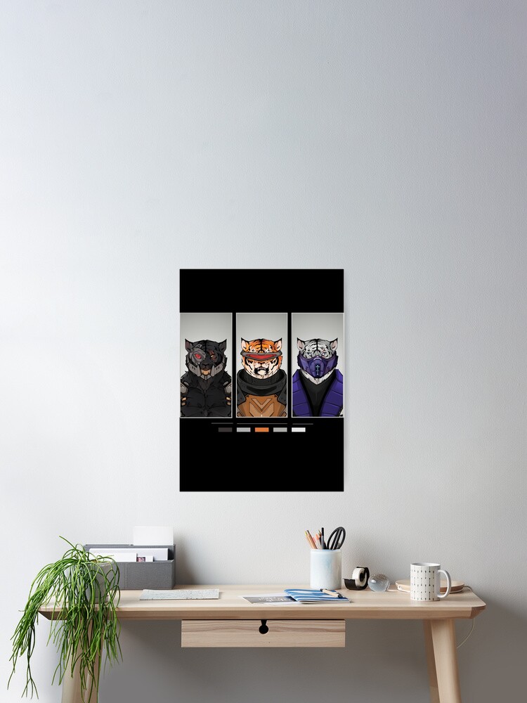 Tiger Tournament - Tiger Cerberus Art Board Print for Sale by