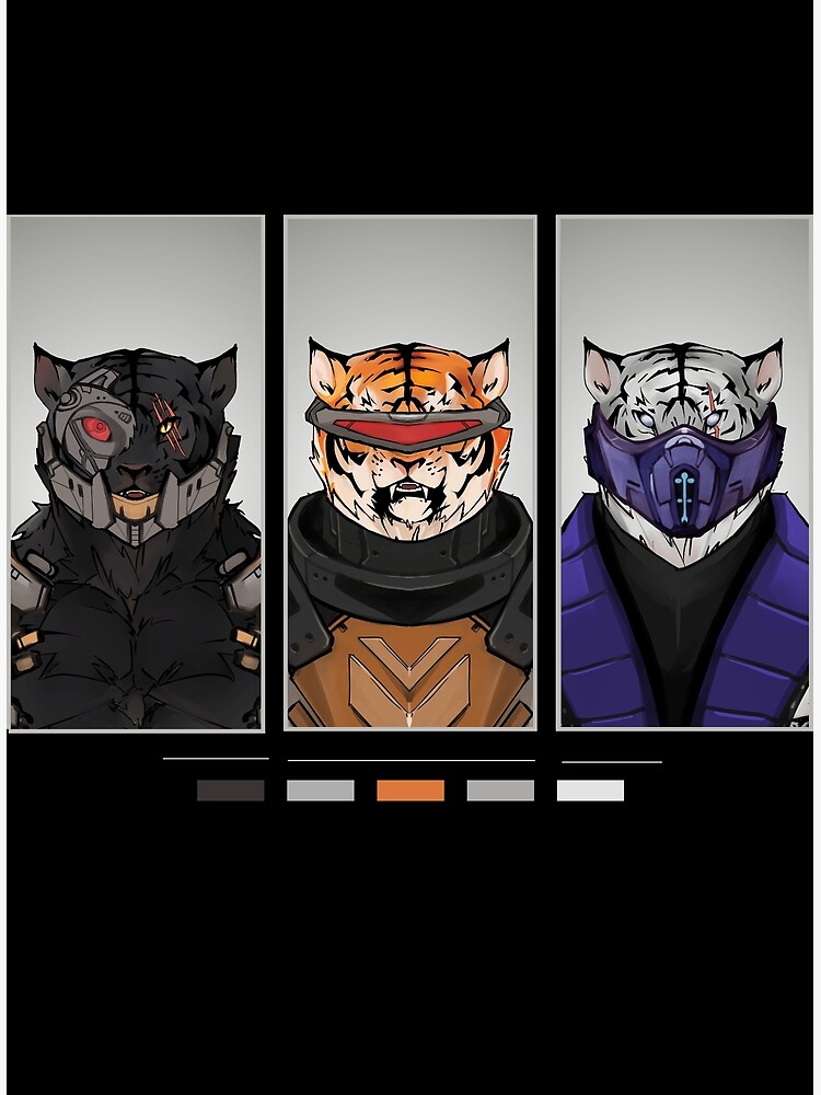 Tiger Tournament - Tiger Cerberus Art Board Print for Sale by