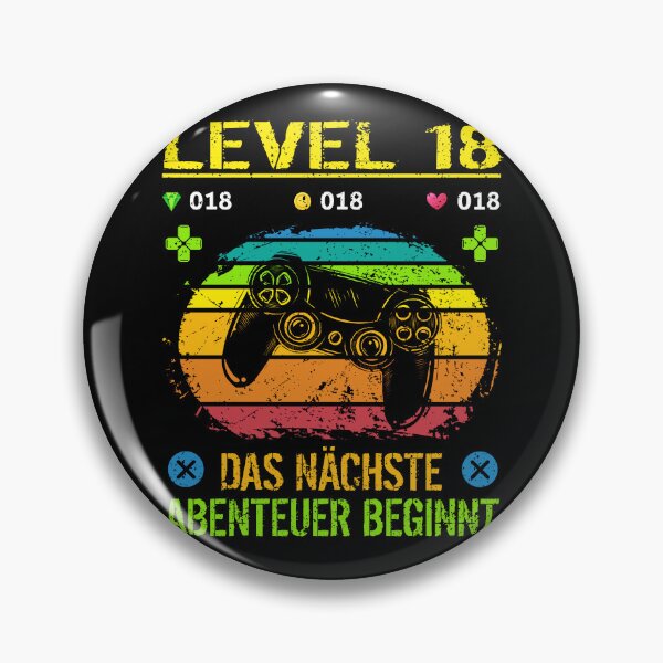 Item preview, Birthday gamer level 18 birthday shirt men designed and sold by Shirt-Designs.