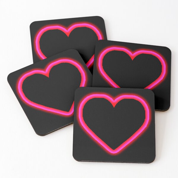 Item preview, 1980s Pink Neon Glowing Heart, Single Image Version designed and sold by Nicolette Olivier.