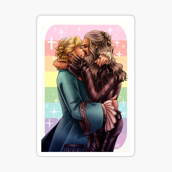 Our Flag Means Death Stede and Ed kiss Sticker