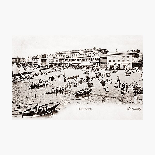 Ref: 18 - The Beach, Worthing, West Sussex. Photographic Print