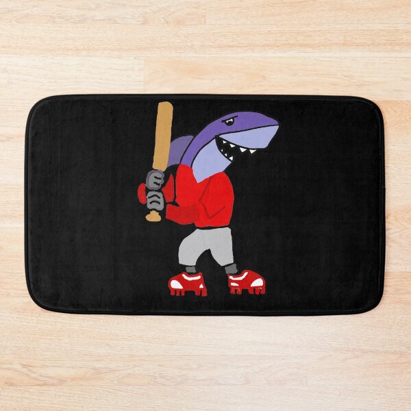 Item preview, Funny Shark Playing Baseball Sports designed and sold by Nature's Fancy.