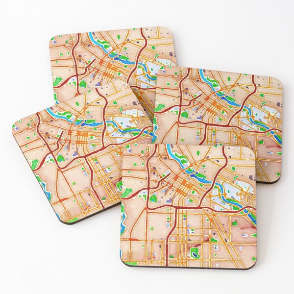 Item preview, Abstract Watercolor Map, Minneapolis designed and sold by K. Flo Razowsky.