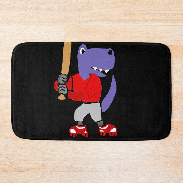 Item preview, Funny T-rex Dinosaur Playing Baseball Sports designed and sold by Nature's Fancy.