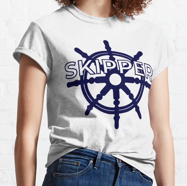 The Skipper - blue font Classic T-Shirt