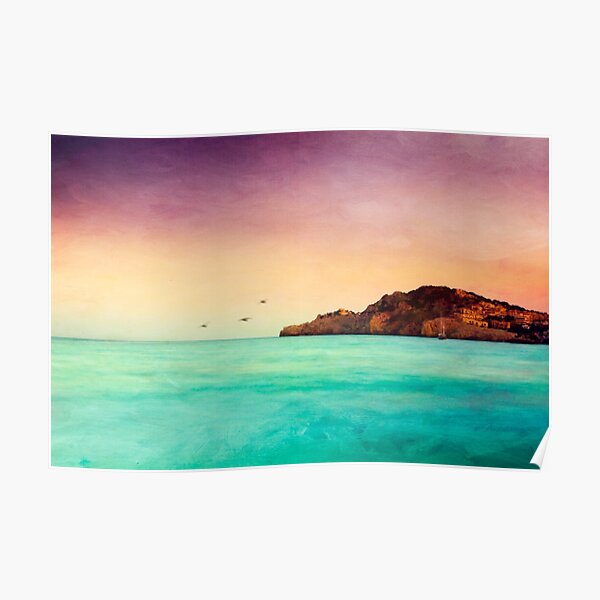 Glowing Mediterranean Sea Poster