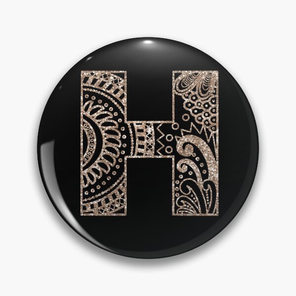 Item preview, Floral Mandala Monogram H| Mandala Monogram H designed and sold by ModernStyleBoho.