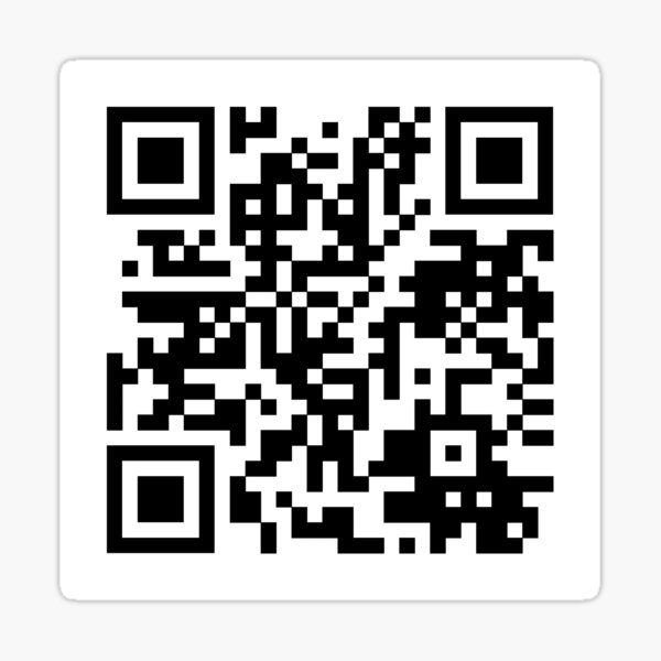 Rick Roll QR Code Stickers 3x - Pokege's Ko-fi Shop - Ko-fi