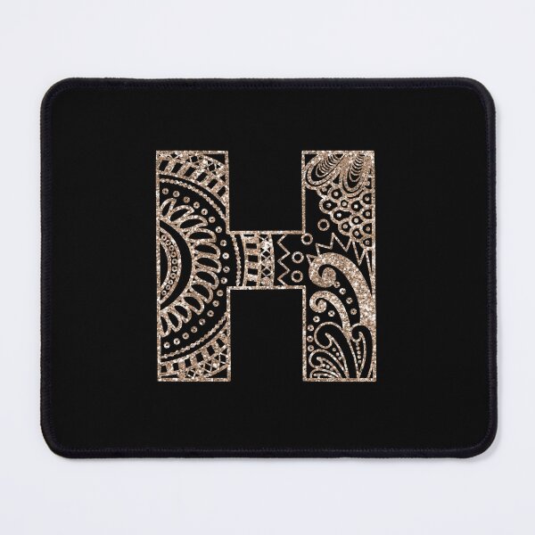 Item preview, Floral Mandala Monogram H| Mandala Monogram H designed and sold by ModernStyleBoho.
