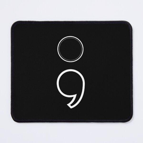 Item preview, White semi colon big designed and sold by Sam Artist.