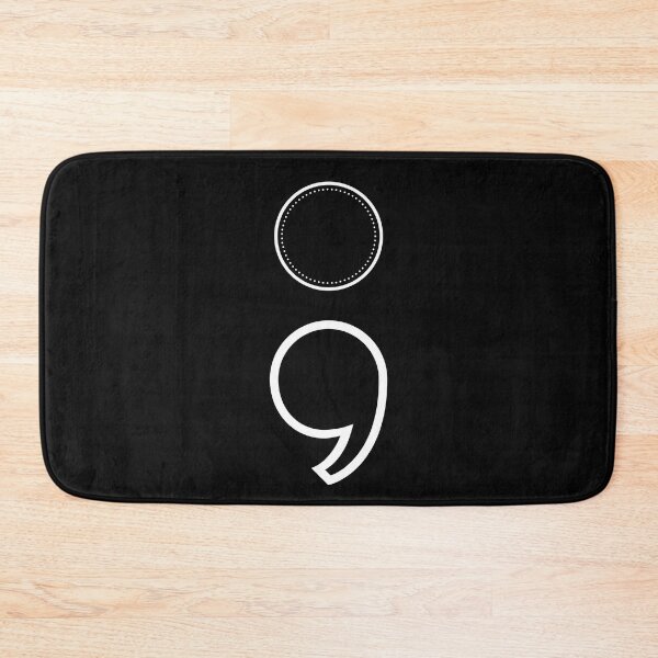Item preview, White semi colon big designed and sold by Sam Artist.