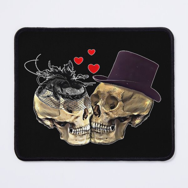 Item preview, Vintage Lovers skeletons, lovers, cool skulls, bones, Human anatomy,romance skull, bones designed and sold by Collagedream.