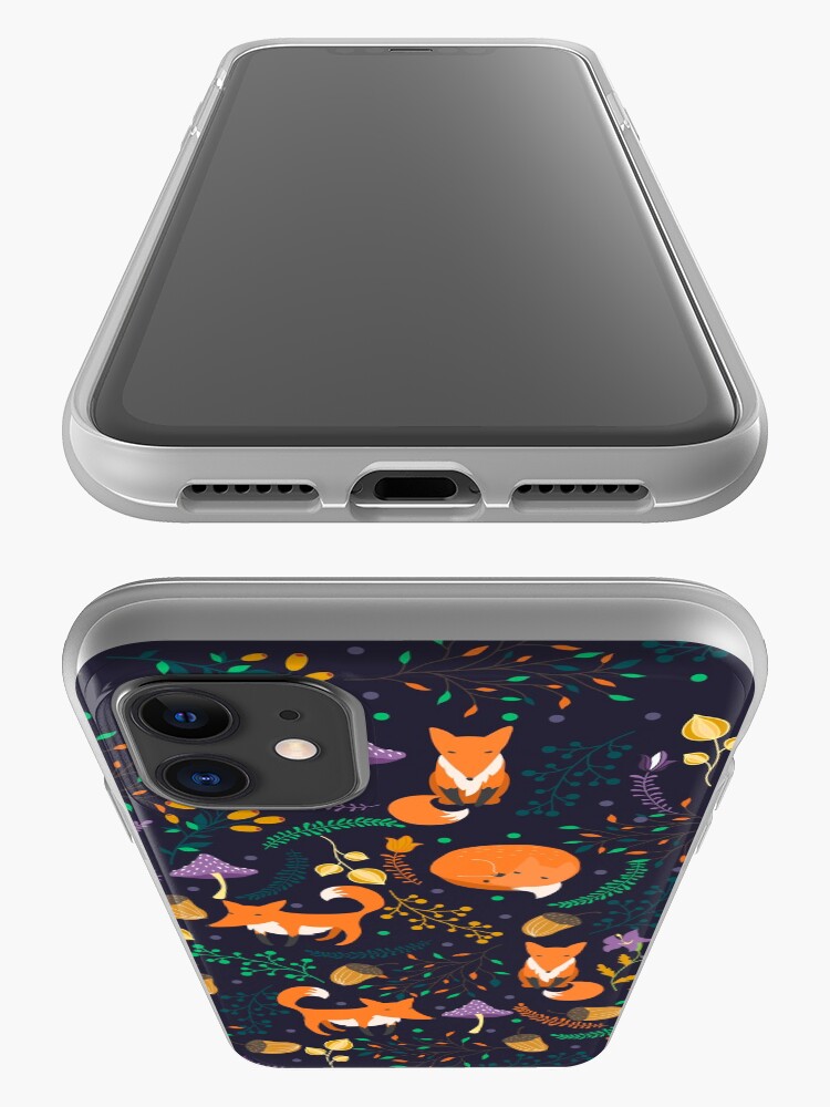 Alternate view of Foxes in the magic forest iPhone Case & Cover