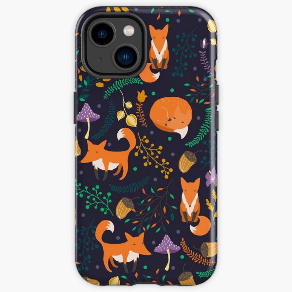 Foxes in the magic forest iPhone Tough Case
