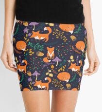 Foxes in the magic forest Mini Skirt