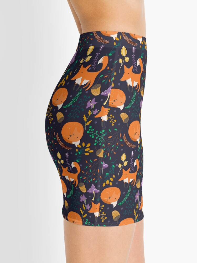 Alternate view of Foxes in the magic forest Mini Skirt