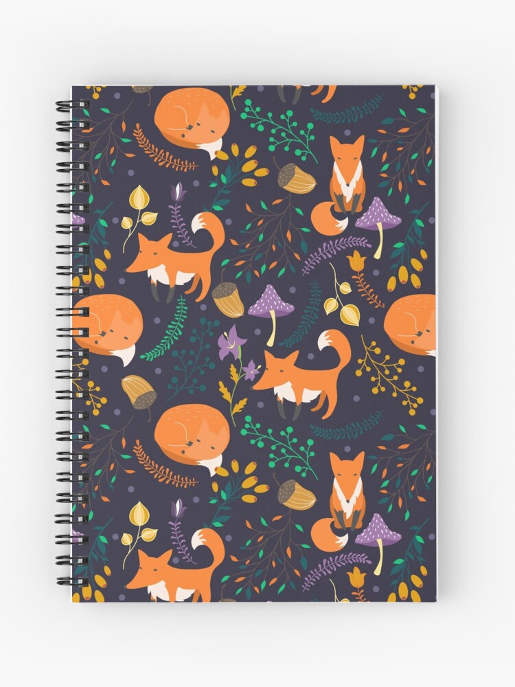 Thumbnail 1 of 3, Journal, Foxes in the magic forest designed and sold by JuliaBadeeva.