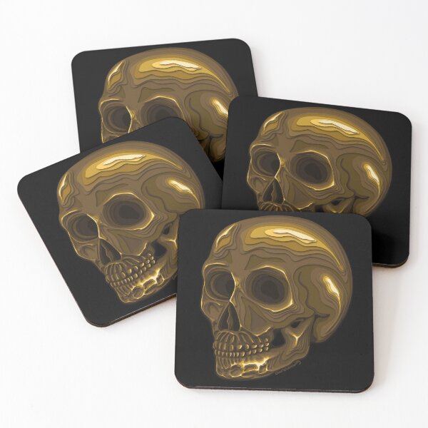 Item preview, Golden Skull designed and sold by charlesdrawing.