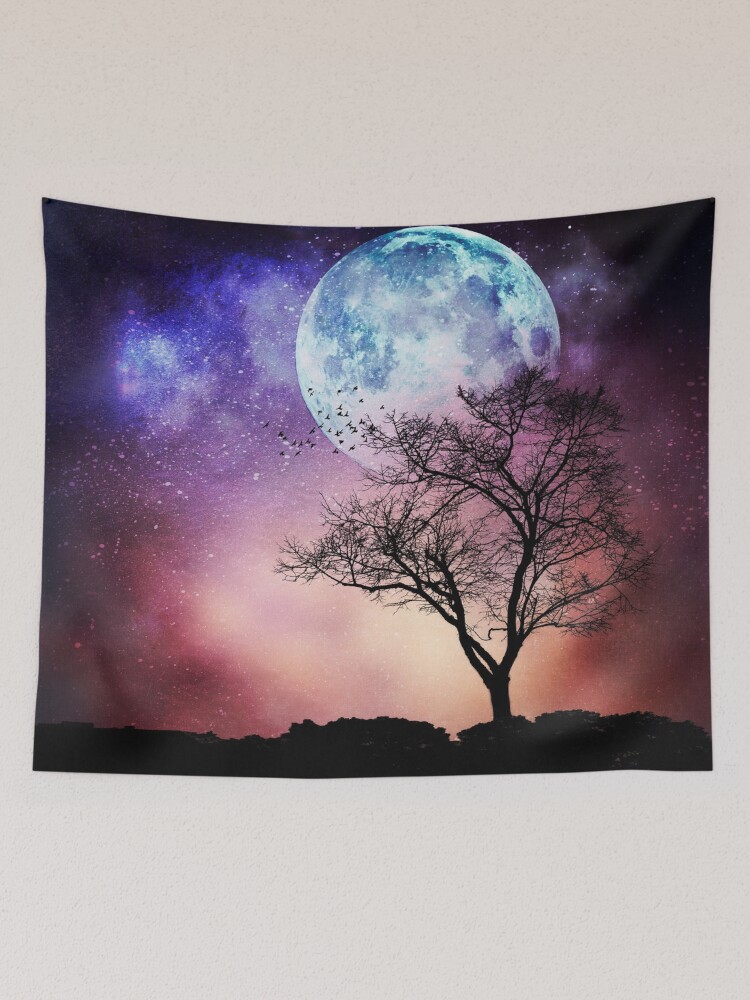 Full discount moon tapestry