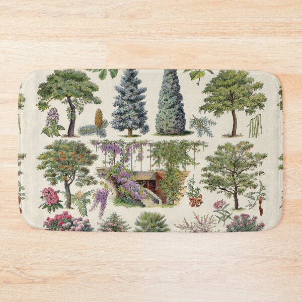 Item preview, Jardins (Arbres D'Ornement) 2 Vintage French Illustration - Adolphe Millot Ornamental Trees  designed and sold by molamode.