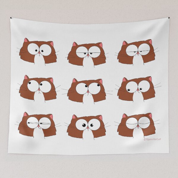 Item preview, Many Moods of the Kitty Cat designed and sold by arlindixon.