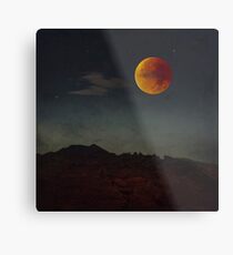 Blood Moon Rising Metal Print