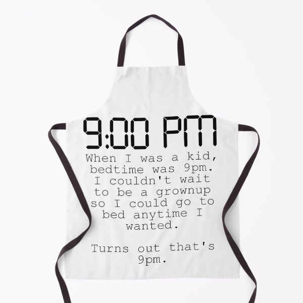 Item preview, 9pm Time to Go to Bed - Black designed and sold by SystemLion.