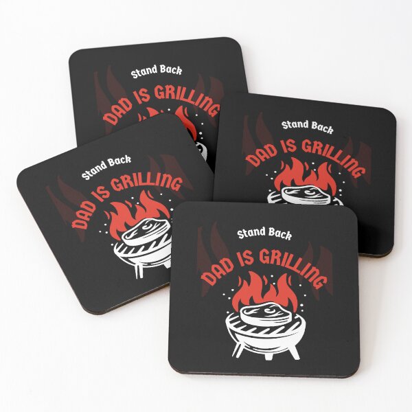 Item preview, BBQ Smoker Stand Back Dad Is Grilling Funny Fathers Day designed and sold by Alieso.