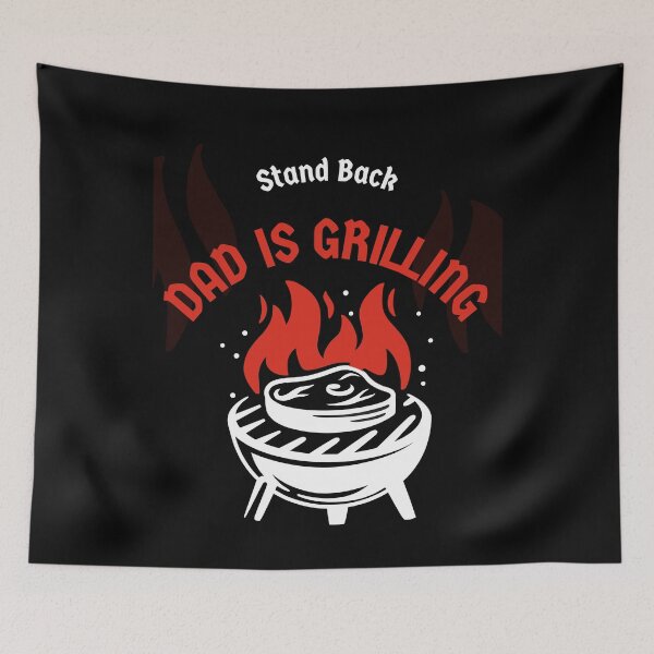 Item preview, BBQ Smoker Stand Back Dad Is Grilling Funny Fathers Day designed and sold by Alieso.