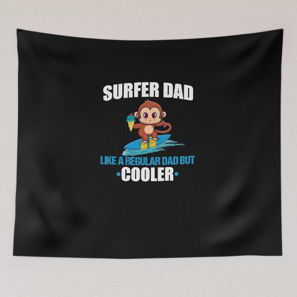 Item preview, Gift For Dad Lovers Surf Monkey, Surfer Dad like a regular dad but cooler designed and sold by yssnyd.