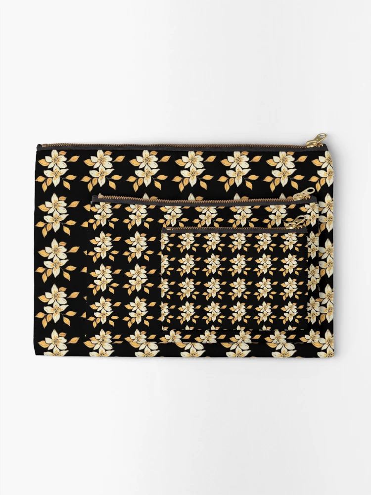 Thumbnail 2 of 4, Zipper Pouch, Flower Loop Pattern designed and sold by ColorVR.