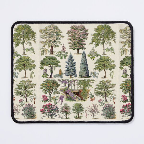 Item preview, Jardins (Arbres D'Ornement) 2 Vintage French Illustration - Adolphe Millot Ornamental Trees  designed and sold by molamode.