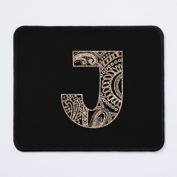 Item preview, Floral Mandala Monogram J | Mandala Monogram J designed and sold by ModernStyleBoho.