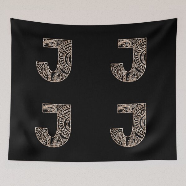 Item preview, Floral Mandala Monogram J | Mandala Monogram J designed and sold by ModernStyleBoho.
