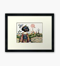 Topiary Teapot Framed Print